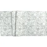 Vánoční ubrus na stůl Diamanti 85x85 cm bílo-stříbrný, Sander