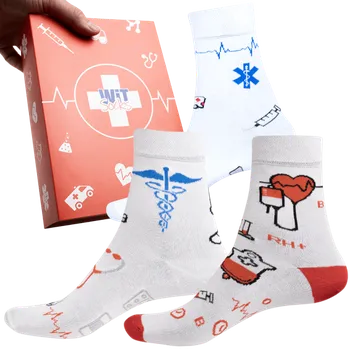 Pánské ponožky Dárkový set - Zdravotnictví new - velikost 39-42 (Velikost 39-42)