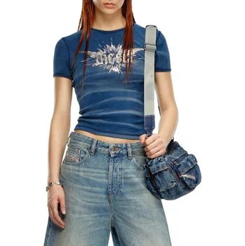 Dámské tričko TRIČKO DIESEL T-ELE-LONG-P2 TANK TOP BLUE