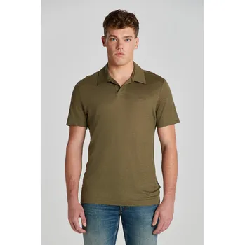 Pánská košile POLOKOŠILE GANT LINEN SS POLO JUNIPER GREEN