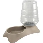 KERBL Zásobník s miskou na vodu pro psy a kočky popelavě hnědý - 3,8 l