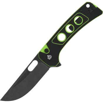 kapesní nůž QSP Nůž Unicorn 14C28N, černý stonewashed Černý/Neonový G10 QS156-C2