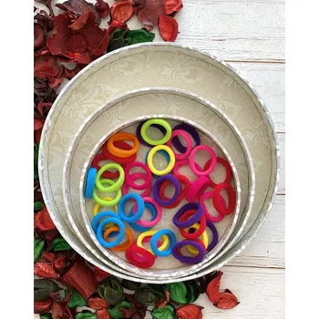 Sada 40 kusů barevných gumiček do vlasů