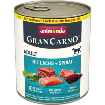 Krmivo pro psa Animonda GranCarno Adult konzerva pro psy s lososem a špenátem 800g