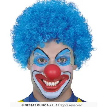 Karnevalová paruka GuircaAfro paruka kudrnatá modrá