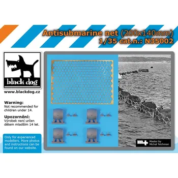 Plastikový model Blackdog 1/35 Antisubmarine net 200x140 mm