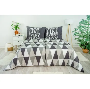 Povlečení Stanex Ložní povlečení bavlněné Home (LS188) rozměr: 140 x 220 + 90 x 70, Zapínání: Zip