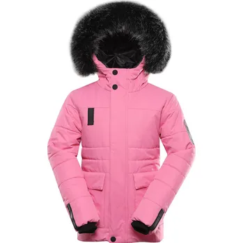Dívčí bunda Dětská zimní bunda ALPINE PRO Werdo růžová Velikost: 164-170