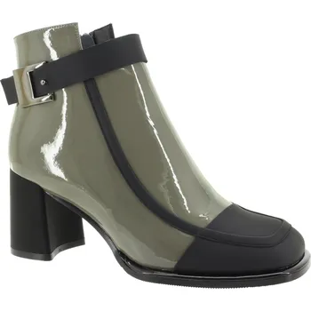 Dámské kozačky EPICA Dámský kožený kaki kotník V723A687-60B-C474C-40-L-265 šedá 37