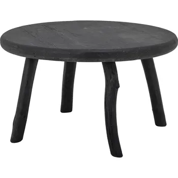 Konferenční stolek BLOOMINGVILLE Masivní konferenční stolek MILOŠ 70 cm – černé rekultivované dřevo