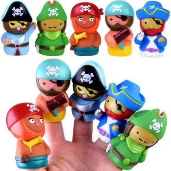 Figurka JOKO Gumoví maňásci na prsty Pirát 5 ks