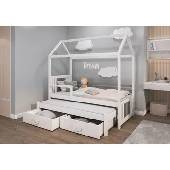 Dětská postel MAXMAX JONAS II 200x90 cm šedá