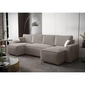 Sedací souprava Rozkládací sedací souprava do U ARIANNA - světle béžová