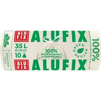 Pytle na odpadky Pytle na odpadky 35L /10ks Alufix Green Nature BIO