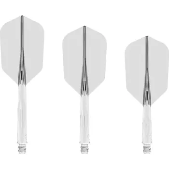 Příslušenství pro šipky Mission letky Force 90 Clear Slim, Velikost Tweenie