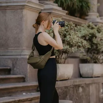 Ledvinka Loulex Fanny Pack Olive - Fotoledvinka olivová