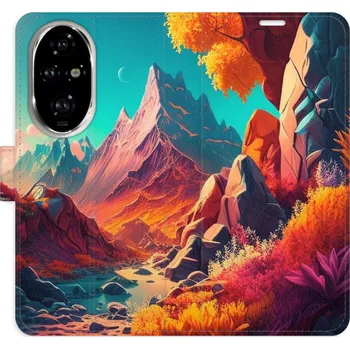 Pouzdro na mobilní telefon Flipové pouzdro iSaprio - Colorful Mountains - Honor 200 Pro