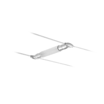 Průmyslové svítidlo LINEA LIGHT Moderní nenápadné svítidlo Vega do lankového systému 300 mm Varianta: 60 x 323 mm, 200 W, chrom