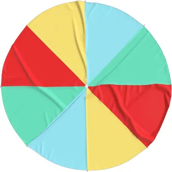 Padák na hraní pro děti textil 3,5 m 8 úchytů vícebarevný