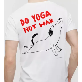 Pánské tričko Do Yoga cotton T-shirt - White - M