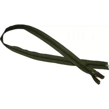 Zip Spirálový zip, dělitelný - 70cm - khaki - WICO - BALENÍ 10 ks