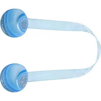 Příslušenství pro záclonu a závěs Magnetická spona na závěsy - modrá se třpytkami