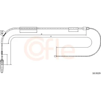 Lanko parkovací brzdy Tažné lanko, parkovací brzda COFLE 92.10.9329