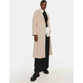 Dámský kabát IVY OAK Vlněný kabát Celia IO111046 Béžová Loose Fit 42