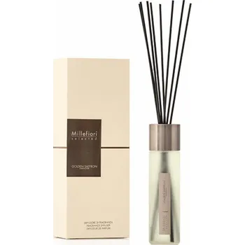 Aroma difuzér Skleněný difuzér Millefiori Milano, Selected, 350ml/Zlatý šafrán