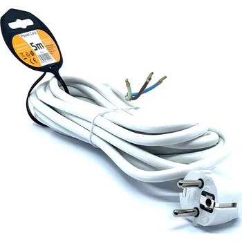 Prodlužovací kabel Solight Flexo šňůra 5m 3x1,5 bílá 5m