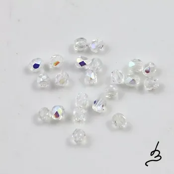 Korálek Čiré korálky s pokovem 3mm broušené – 60 ks