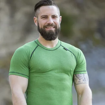 Pánské tričko TERMOVEL Pánské tričko MODAL SHORT zelené VELIKOST: 2XL