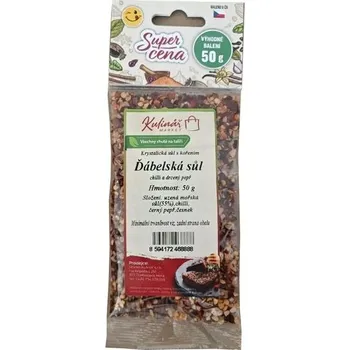 Koření koření-"K"-ĎÁBELSKÁ SŮL-50g do mlýnku, QQ, sáček