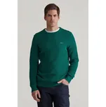 SVETR GANT COTTON PIQUE C-NECK DEEP FOREST GREEN