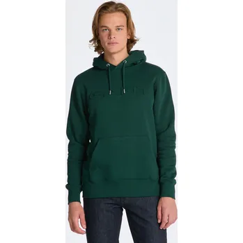 Pánské oblečení MIKINA GANT EMBOSSED SWEAT HOODIE TARTAN GREEN