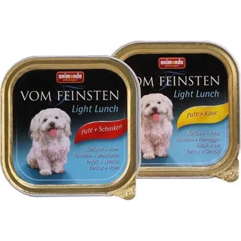 Volný čas Animonda Vom Feinsten Light Lunch paštika pro psy krůta+šunka 150g