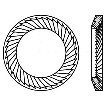 podložka Podložka Schnorr pro šroub v pevnosti 5.8 forma S p 8 pevnost 5.8 zinek mechanický