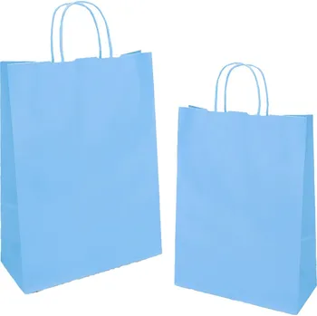 Dárková taška Florio Carta S.p.A. Papírová taška JOLLY modrá světlá ,balení 25 ks 441569