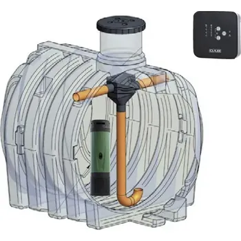 Kanalizační potrubí IVAR ELCU-10000l KOMPLET DTRON plastová nádoba na využití dešťové vody (A520092D3)