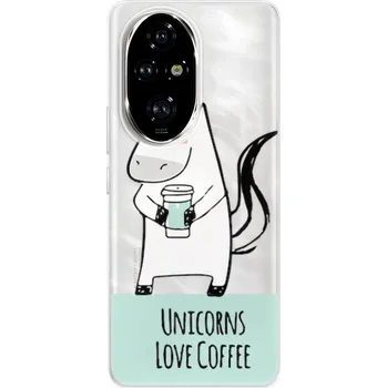 Pouzdro na mobilní telefon Odolné silikonové pouzdro iSaprio - Unicorns Love Coffee - Honor 200 Pro