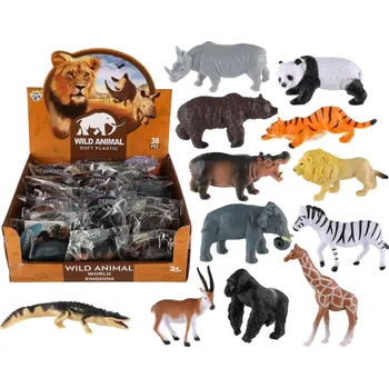 Teddies zvířátka safari plast 5-10cm mix druhů (Wild Animal) 797907,00