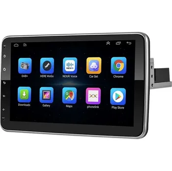 Autorádio Ossuret 1Din Otočné autorádio 4 GB RAM s Apple CarPlay, Android Auto, GPS rádio posuvné rotující