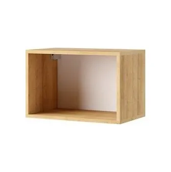 police Závěsná police CHEMUNG 1 - dub zlatý / bílá