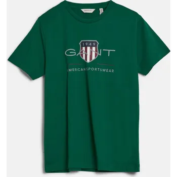 Dětská móda TRIČKO GANT ARCHIVE SHIELD SS T-SHIRT WILD GREEN
