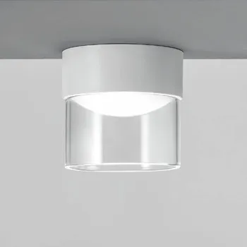 LINEA LIGHT Kovové stropní svítidlo Crumb ve dvou velikostech Varianta: Ø 104 x 107 mm, 10 W, 3000K, bílá, čiré sklo
