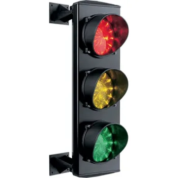 Příslušenství pro plot ASF25L3GRV230 - LED tříkomorový semafor kovový 230 V