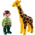 Stavebnice Playmobil Playmobil 1.2.3 9380 Ošetřovatel zvířat se žirafou