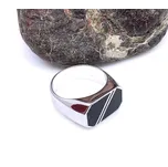 Jan Kos jewellery Stříbrný prsten s onyxem 12123225