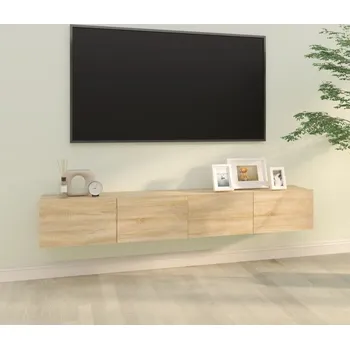 Obývací stěna vidaXL Nástěnné TV skříňky 2 ks 100 x 30 x 30 cm kompozit [820468] Barva: dub sonoma