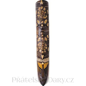 Luxusní Etno Maska 1 Želva / Dřevo 1m